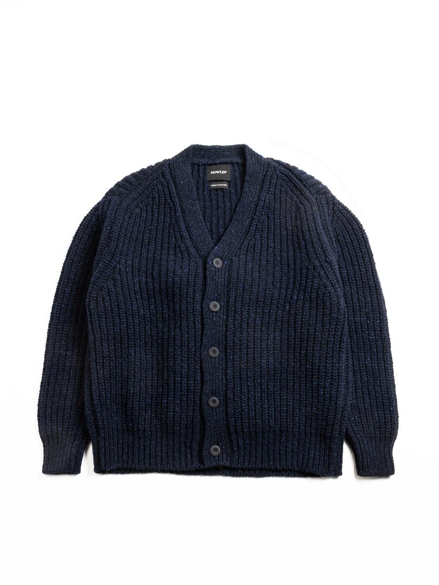 HOWLIN’ SAFETY KNIT V CARDIGAN NAVY