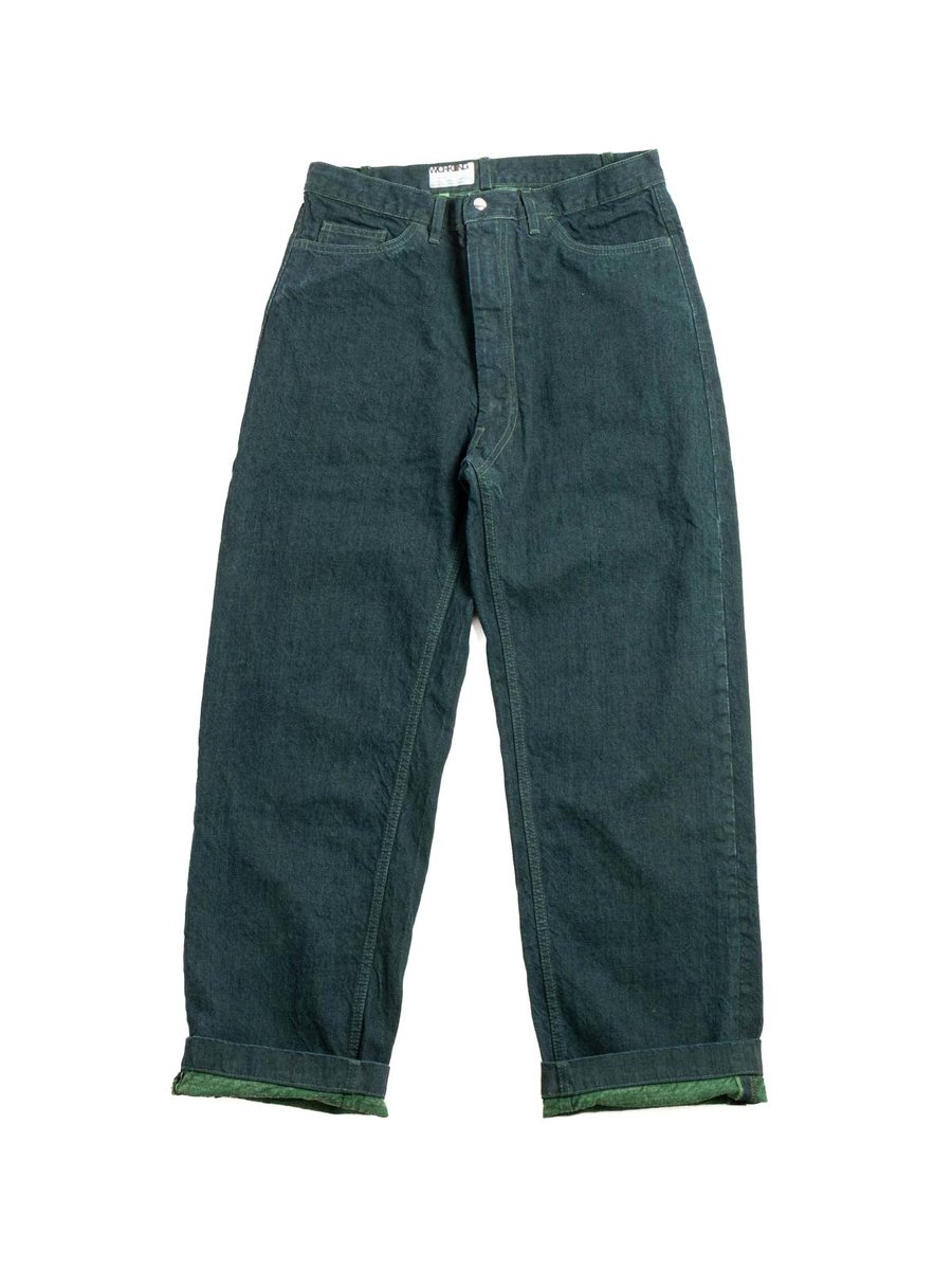 WORK 59 STRAIGHT JEAN ITALIAN SELVAGE DENIM MANTIS GREEN