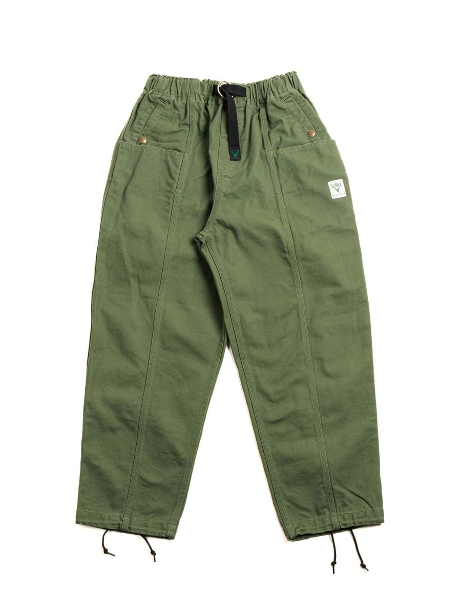 BELTED C.S. PANT 11.5oz COTTON CANVAS MOSS GREEN