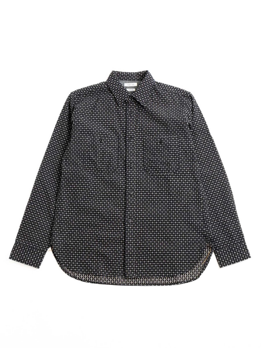 KURUME CROSS WORK SHIRT BLACK