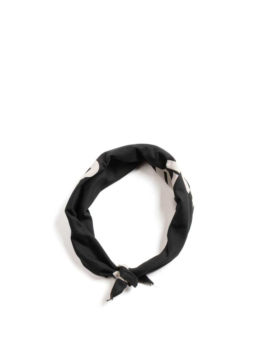 PRINTED BANDANA 2 TONES BLACK
