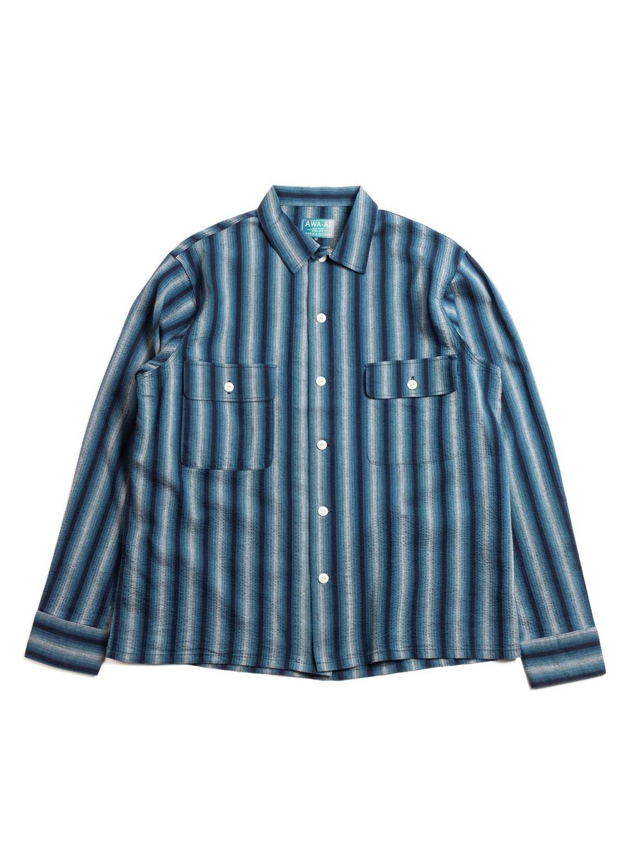 NO.5706A AWA–AI HAND DYE SIJIRA SHIRT INDIGO