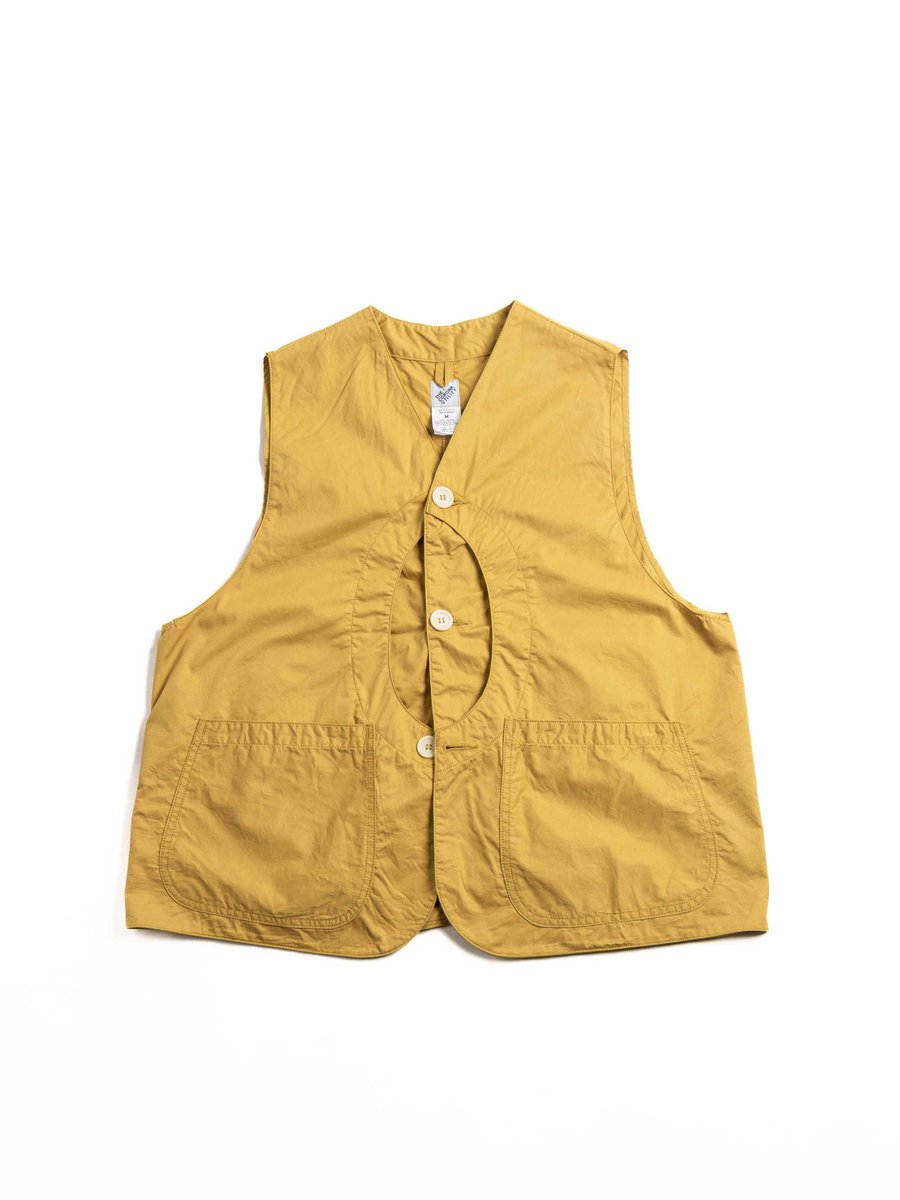 (CV002) GAME VEST LIGHT COTTON TWILL MUSTARD