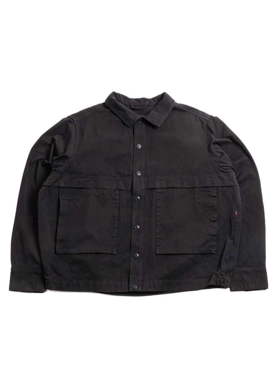 FABU SHIRT DOUBLE COT PITCH BLACK