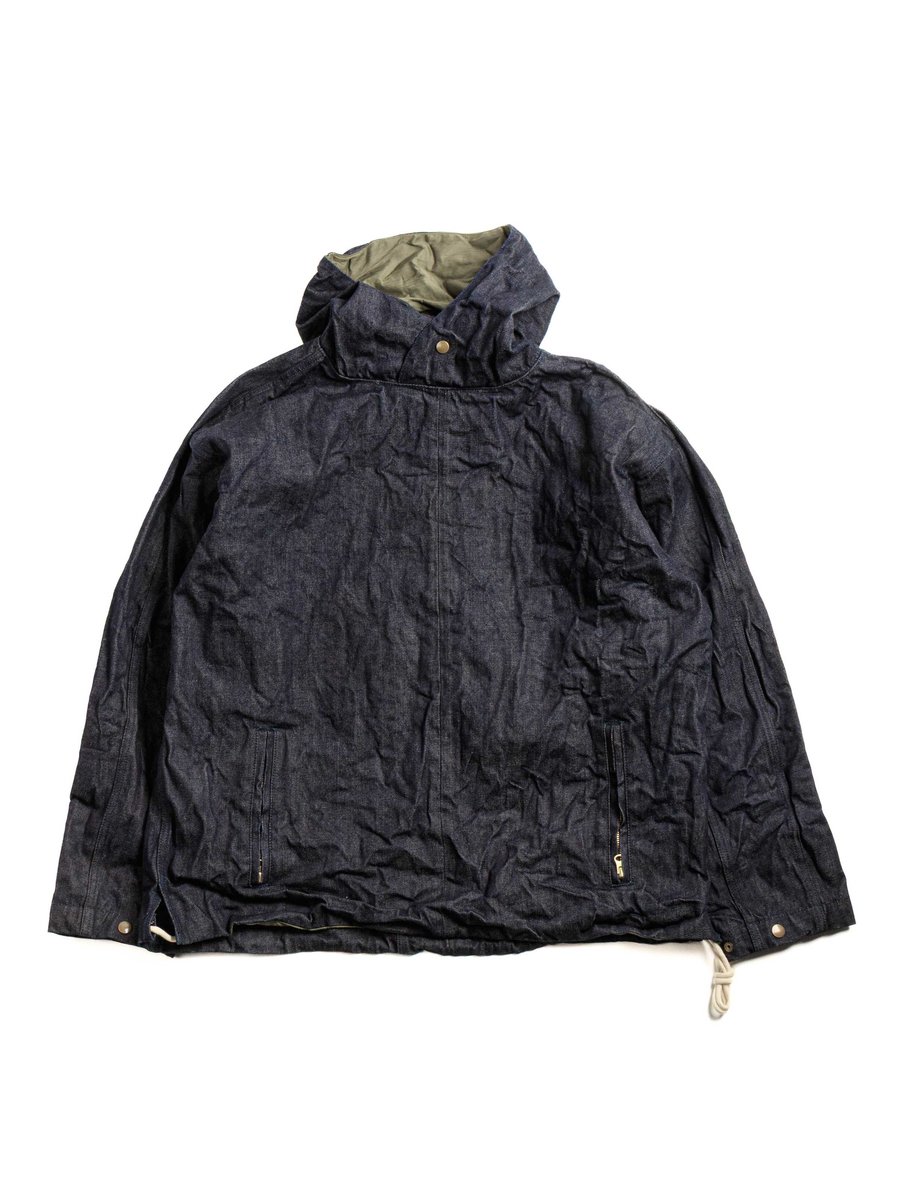 REVERSIBLE PULLOVER JACKET DENIM INDIGO