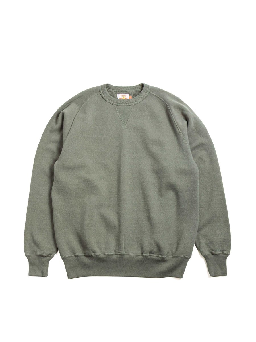 PUAMANA CREWNECK SWEATSHIRT BALSAM GREEN