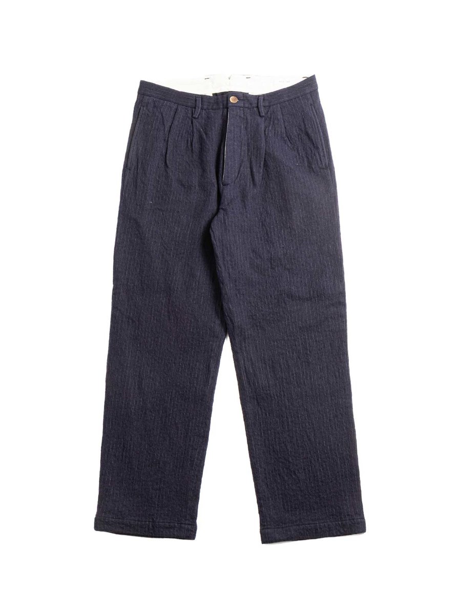 (SV–PT–009) C/W 2TUCK TROUSERS NAVY