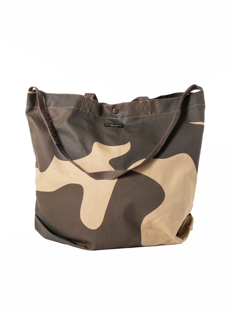 CARRY ALL TOTE / BROWN MAMMOTH DUCK CAMO CANVAS