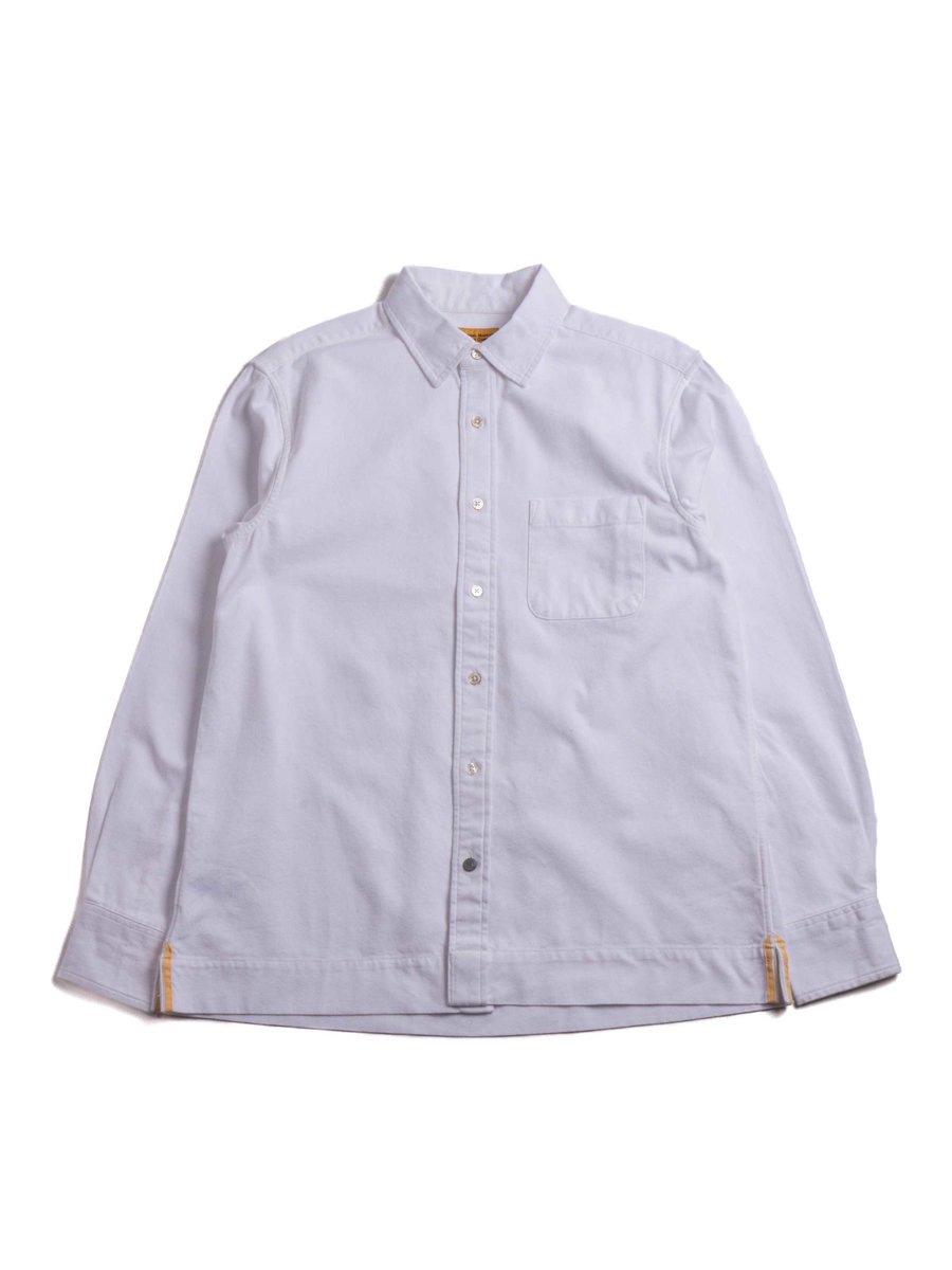 (OM45475.45) TBB HAND WOVEN 7oz TWO PLY OXFORD WEAVE STRAIGHT HEM SHIRT