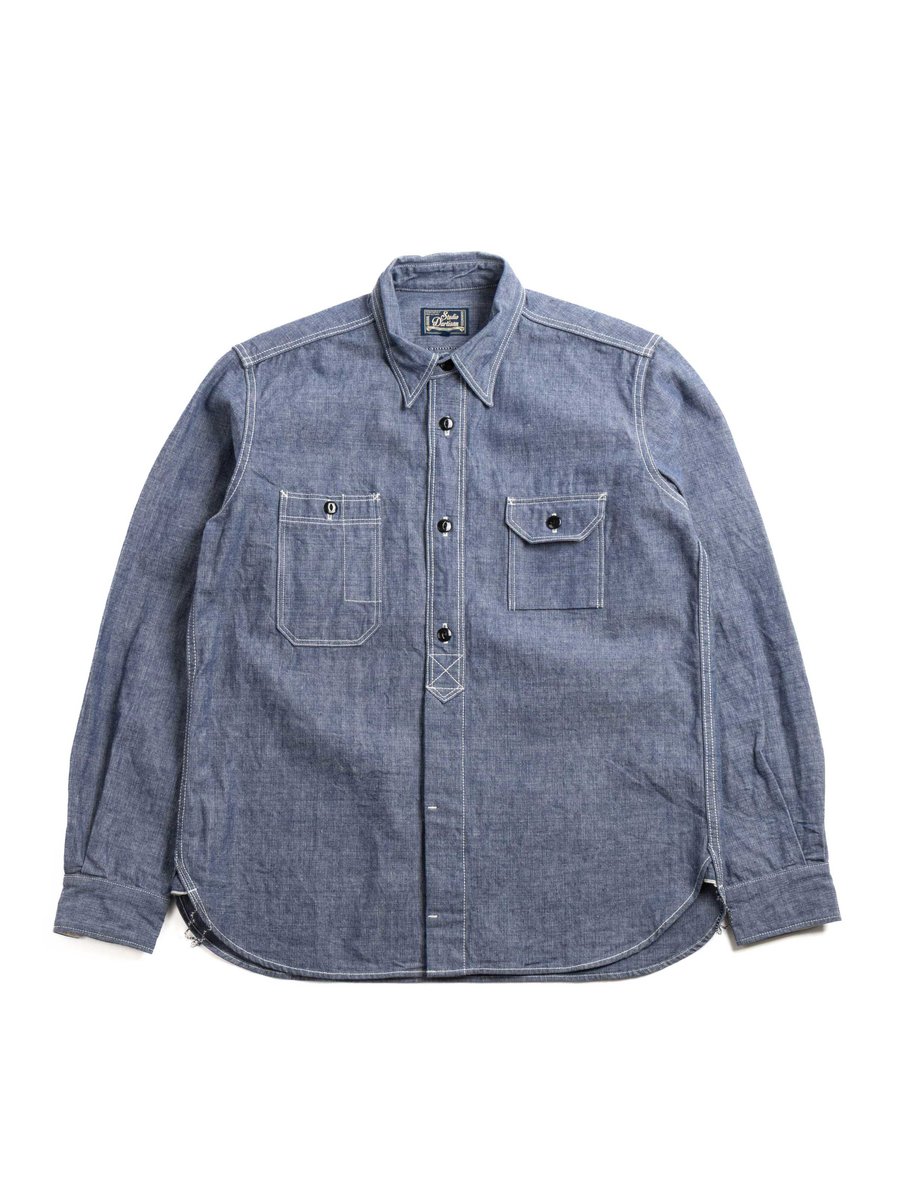 NO.5333A CHAMBRAY SHIRT BLUE
