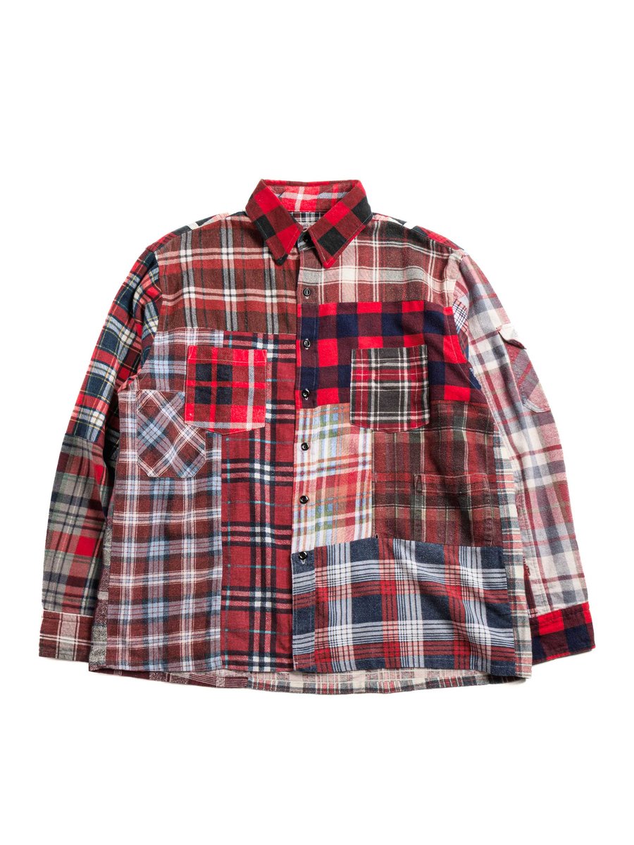 REBUILD by NEEDLES FLANNEL SHIRT STRAIGHT HEM SHIRT ASSORTED 2