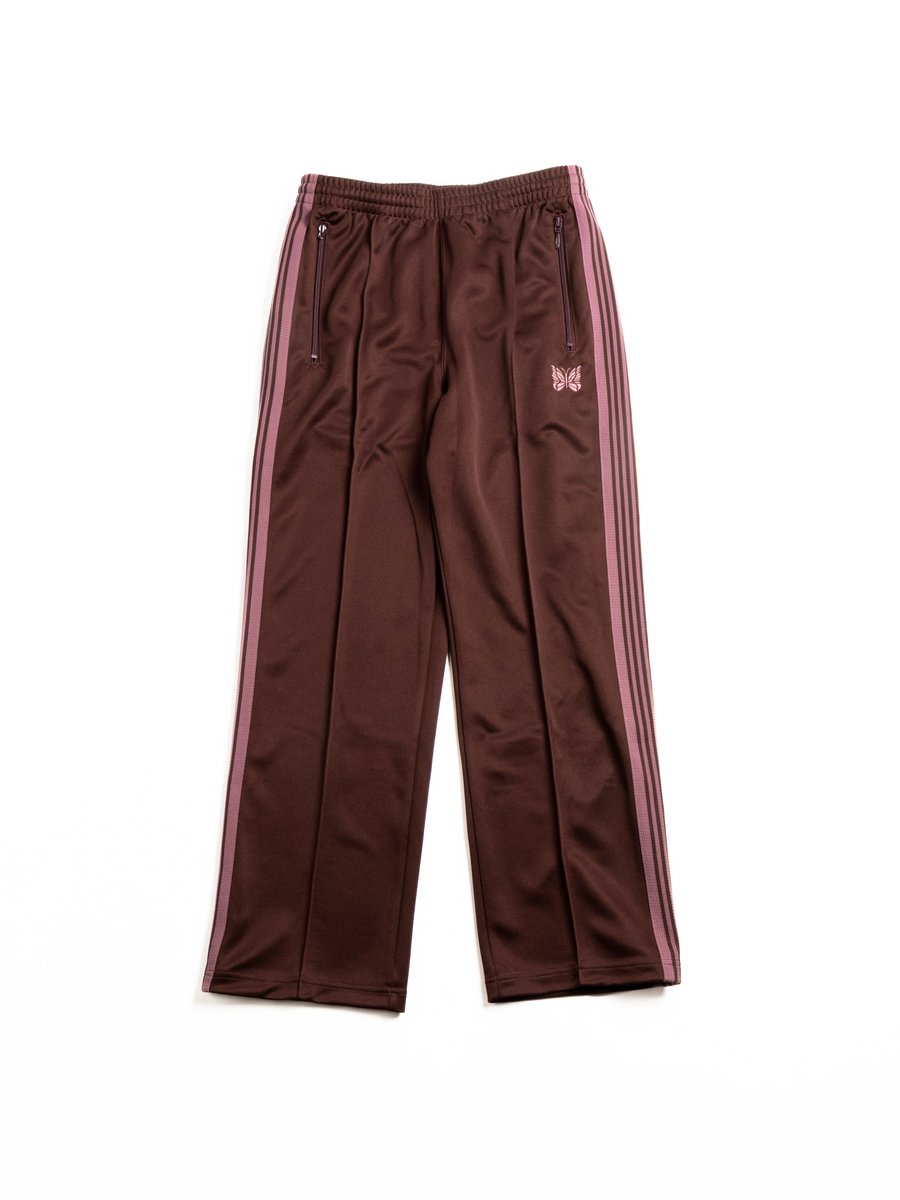NEEDLES TRACK PANT – POLY SMOOTH BROWN