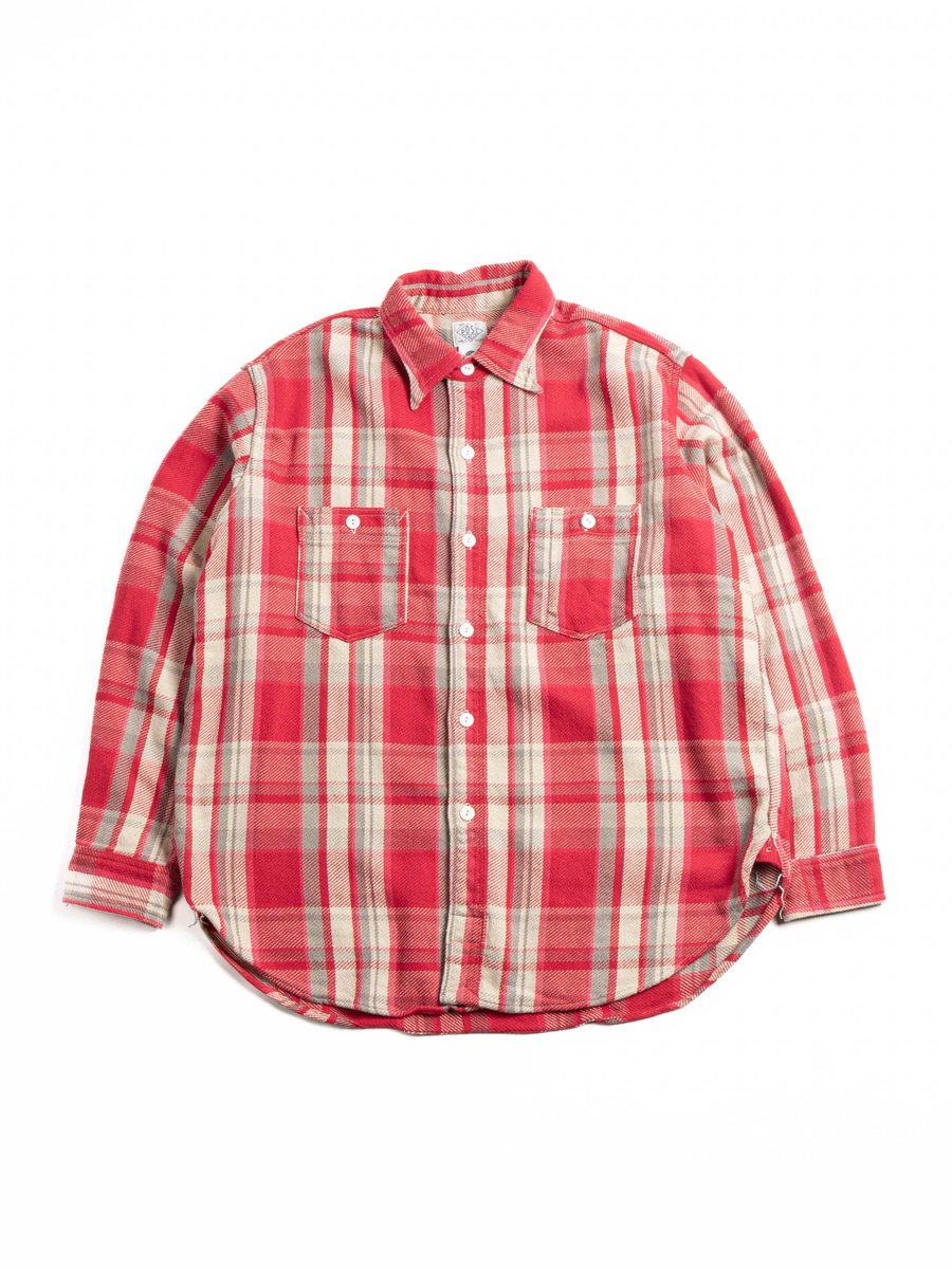 ST LOUIS COTTON  FLANNEL PLAID RED