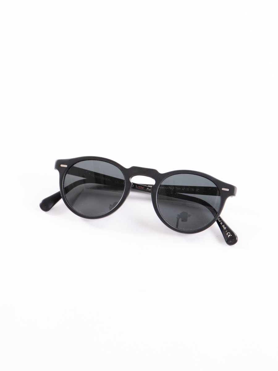 Semi–Matte Black/Dark Grey Polar Gregory Peck Sunglasses