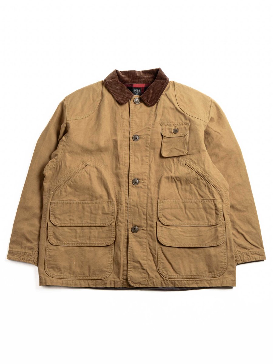 SOUTH2 WEST8 HUNTING JACKET OX / PARAFFIN COATING MUSTARD