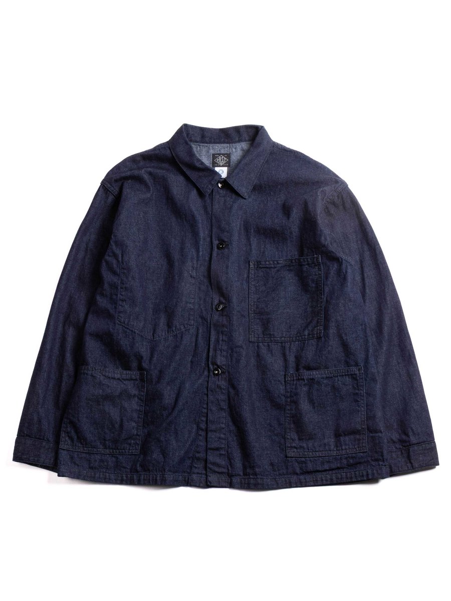 (3114R&ndash;MH5) USMC 1930S UTILITY JACKET 8OZ DENIM DK. INDIGO