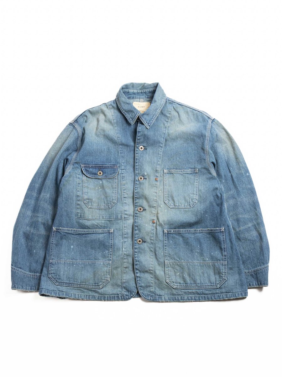 H.UNIT DENIM COVERALL (USED WASH) INDIGO