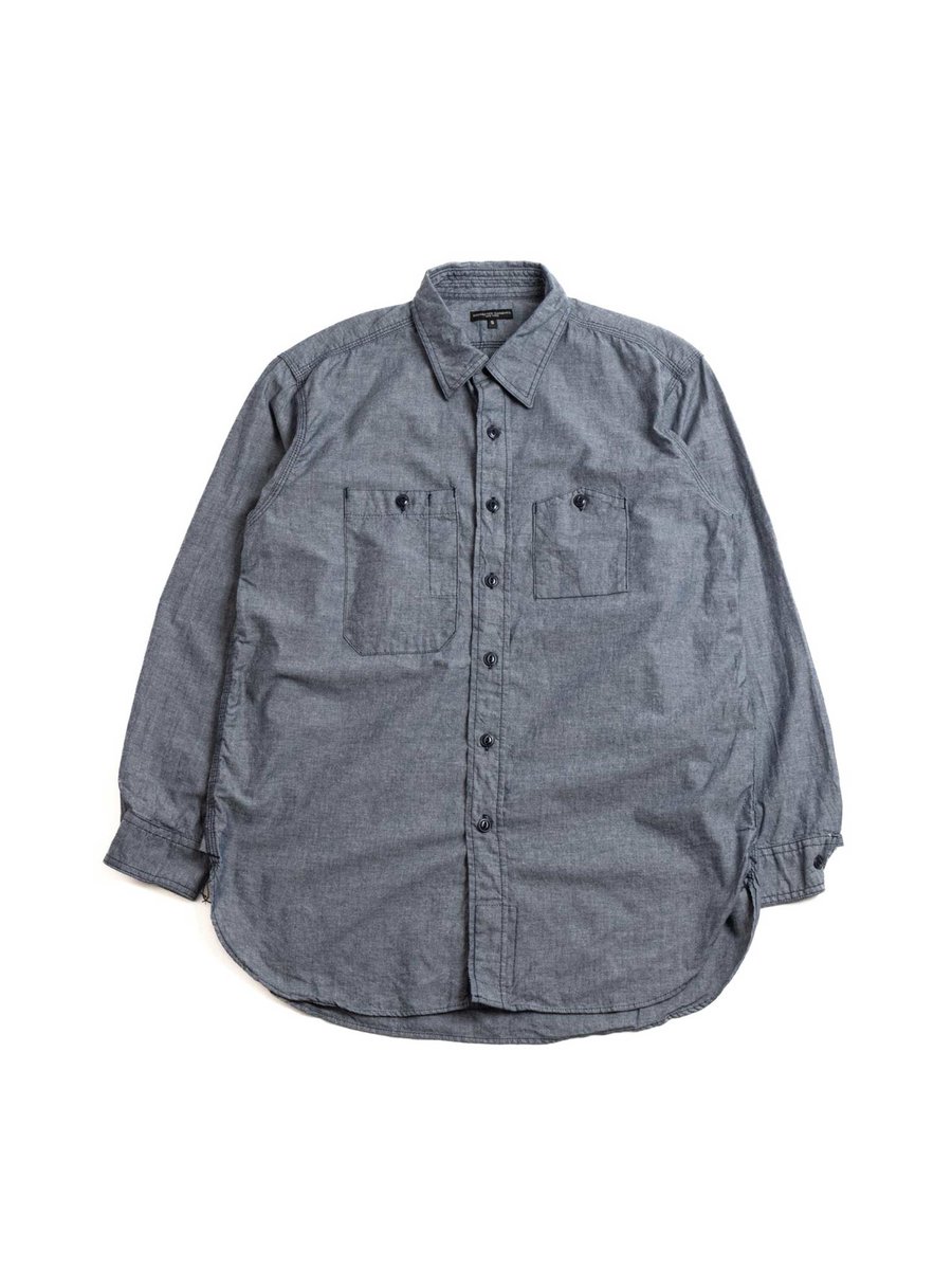 WORK SHIRT INDIGO COTTON CHAMBRAY