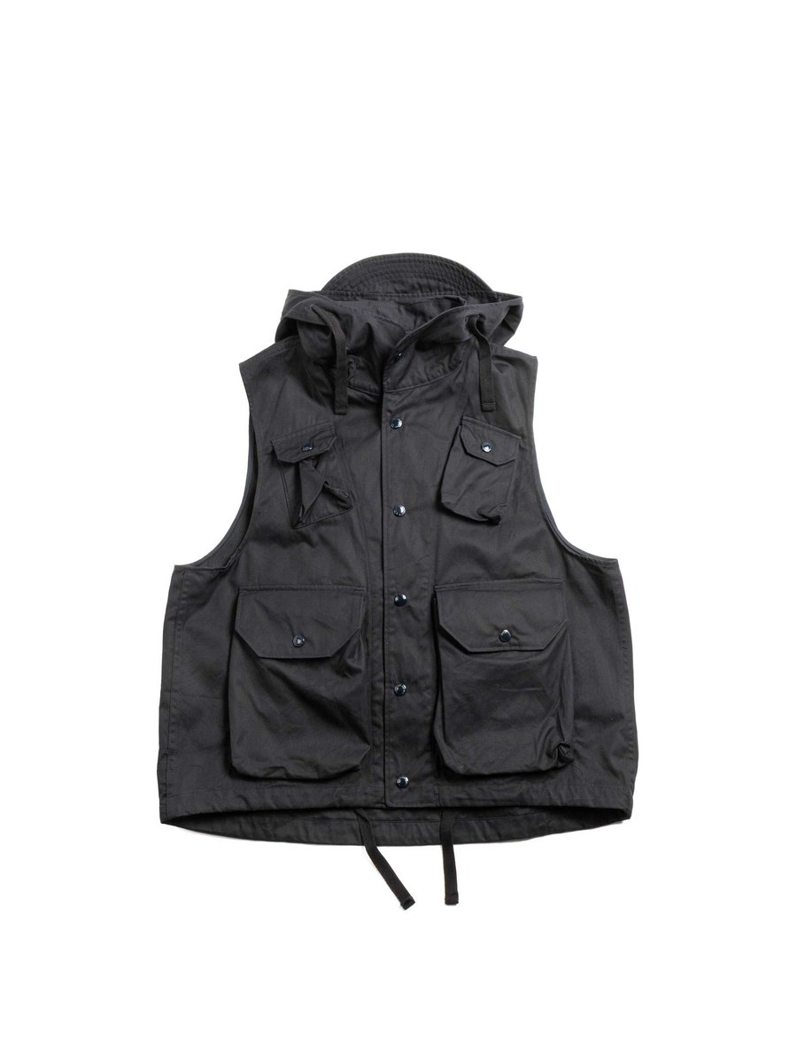 FIELD VEST DK. NAVY COTTON VENTILE TWILL