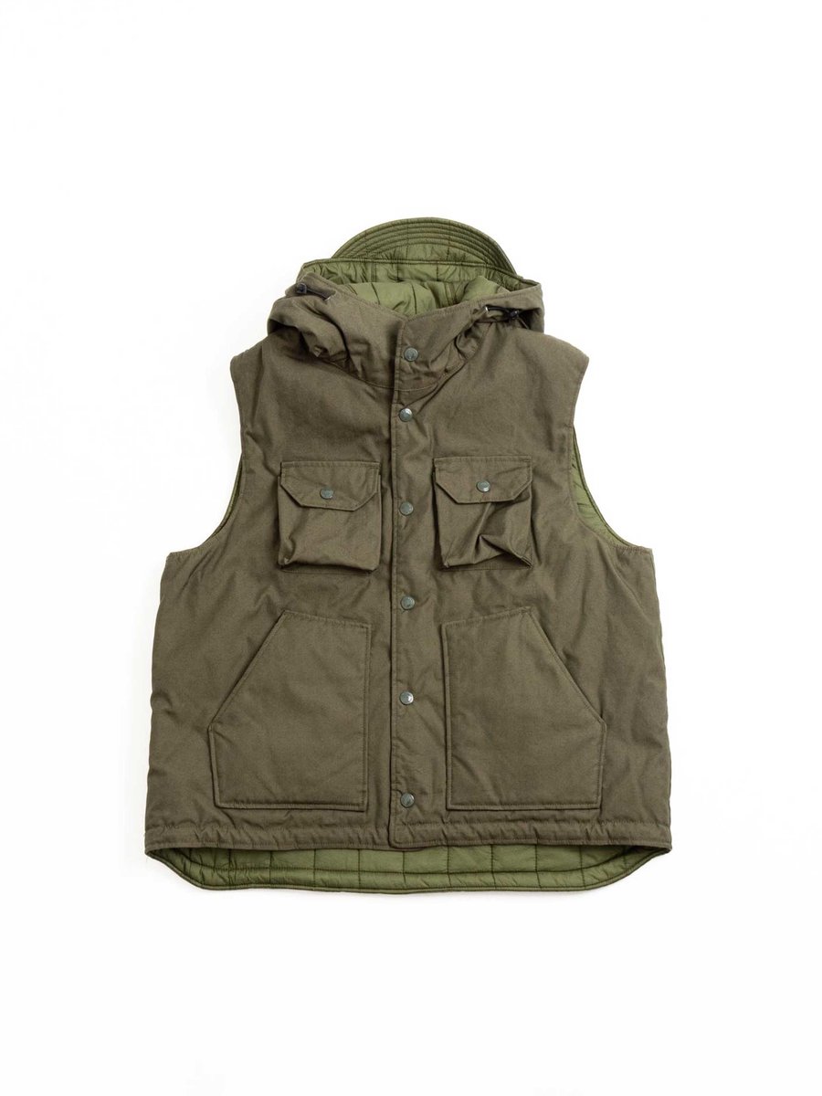 FIELD VEST OLIVE CP WEATHER POPLIN