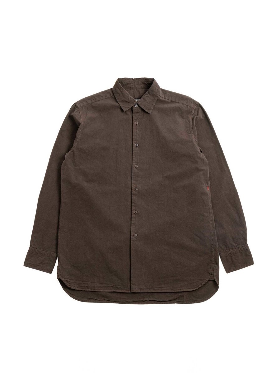 BIG RACCOURCIE SHIRT PAPER COTTON BROWN