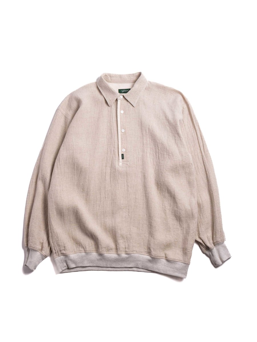 (25308)  180 RIB PULLOVER SHIRT NATURAL