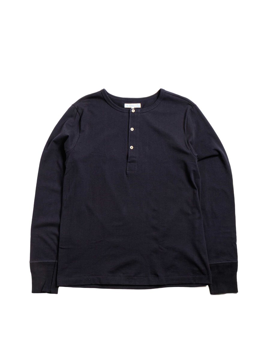 GOOD ORIGINALS 206 LONG SLEEVE HENLEY NIGHT BLUE