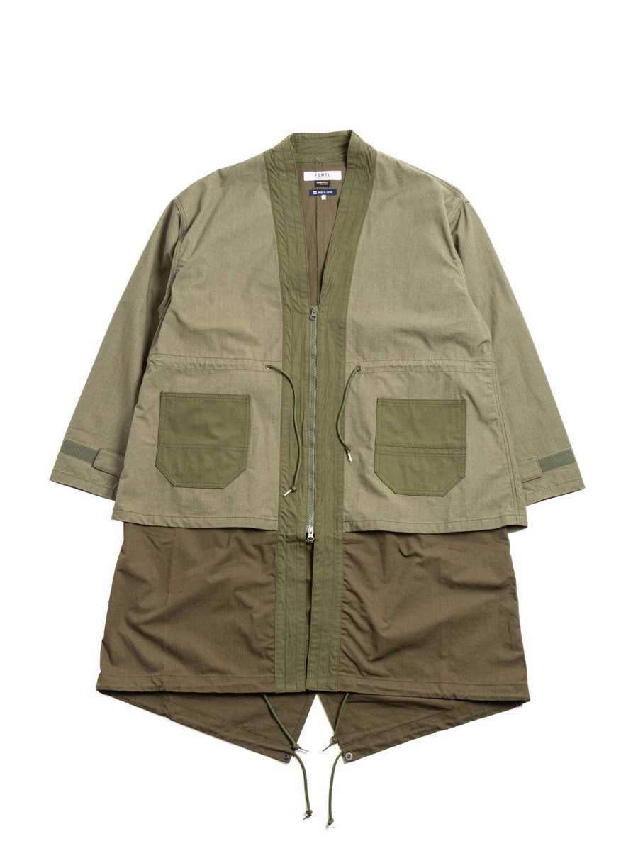 FDMTL HAORI COAT OLIVE