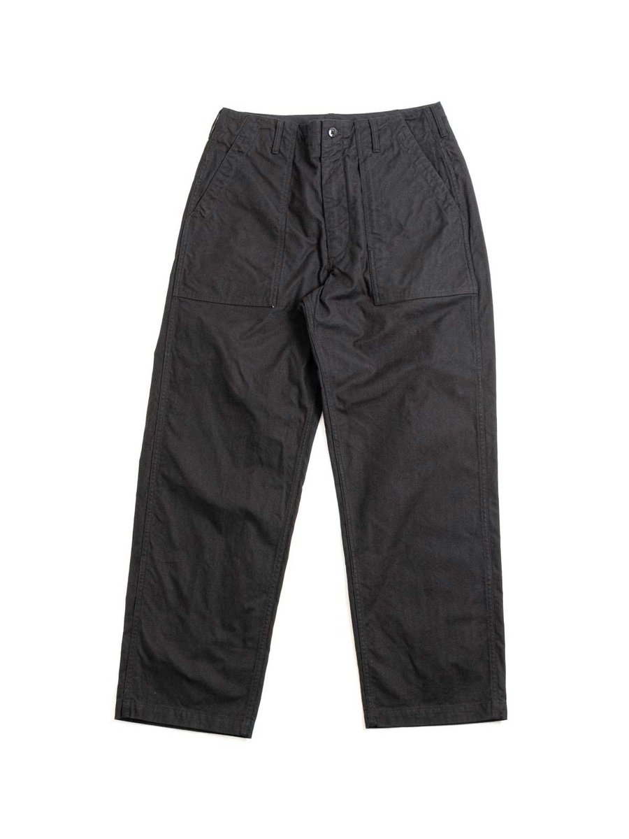 FATIGUE PANT BLACK COTTON BRUSHED HB