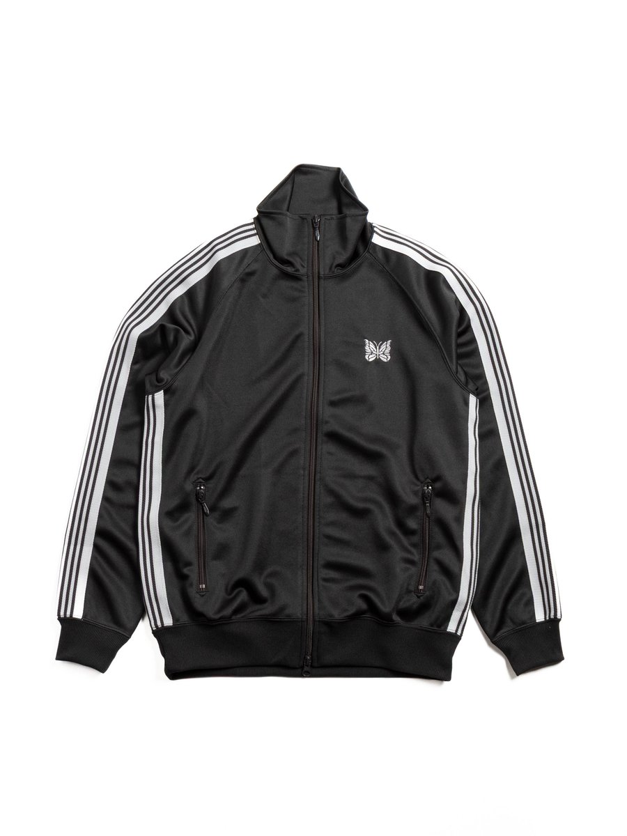 NEEDLES TRACK JACKET POLY SMOOTH CHARCOAL