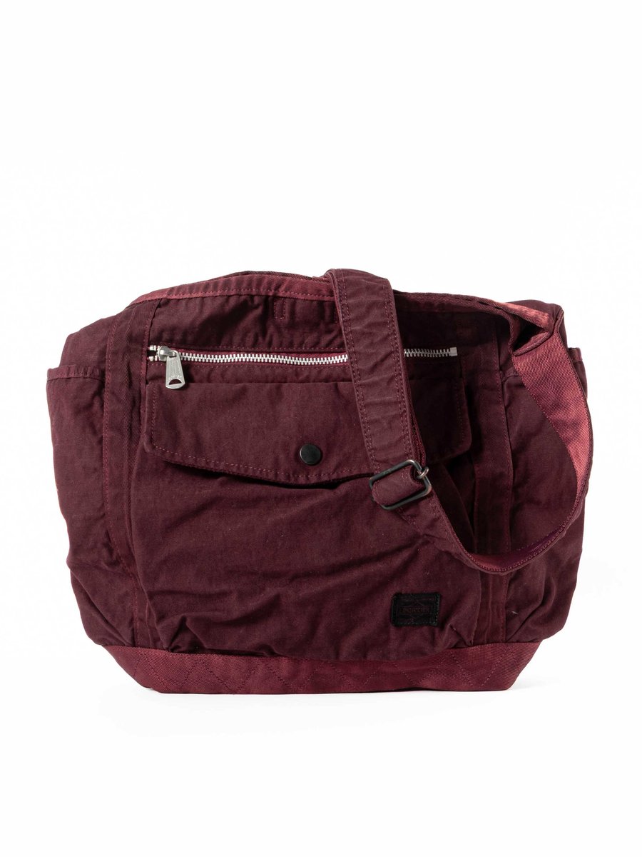 PORTER / CRAG SHOULDER BAG (L) MAROON