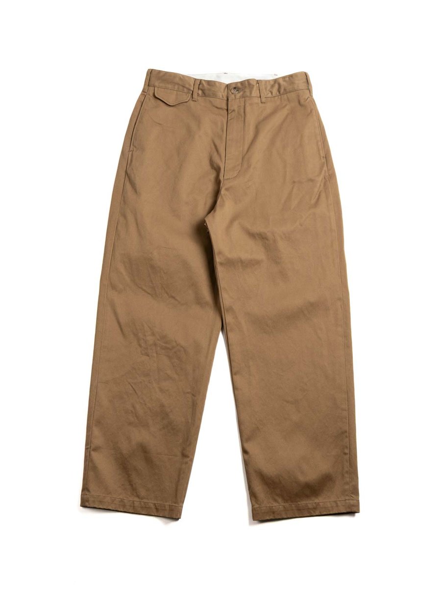 OFFICER PANT CAMEL COTTON HIGH COUNT HEAVY TWILL