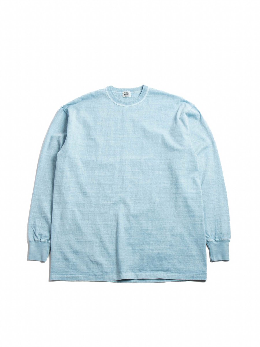 (LOT 55001PD) 7.7OZ MID WEIGHT L/S TEE P.D. SAX