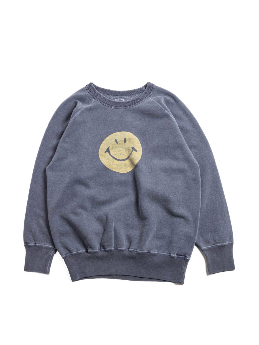 SMILE FADED PRINTS SWEATSHIRT PD NAVY