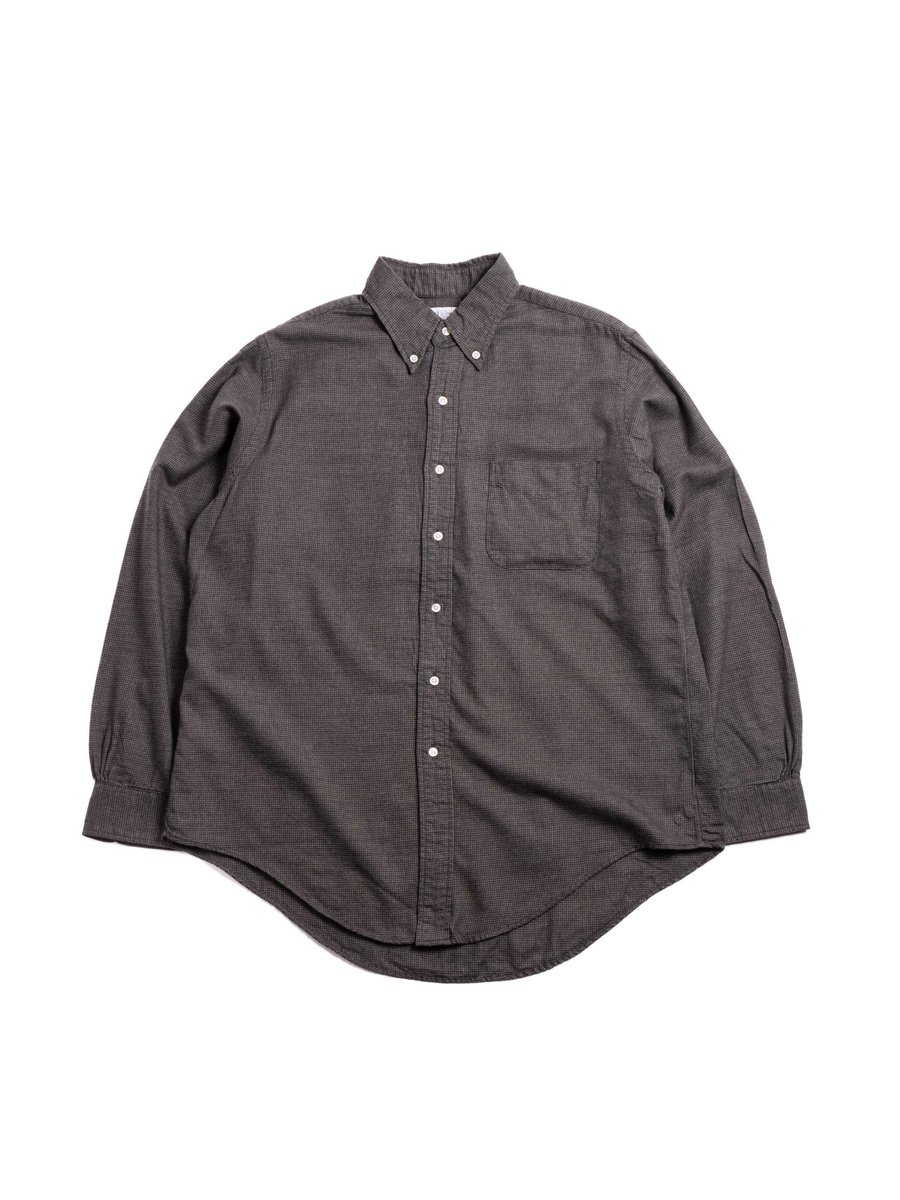 (8112–60) BUTTON DOWN SHIRT SOFT SUBTLY BRUSHED MINI CHECK