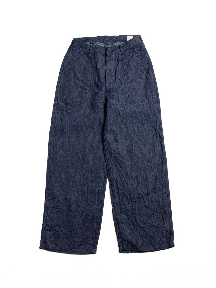 (V5130&ndash;L81) WWII 40&rsquo;s LINEN DENIM USN UTILITY PANT