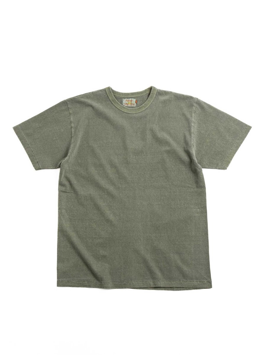 HALEIWA S/S T–SHIRT PIGMENT DYE GRAPE LEAF