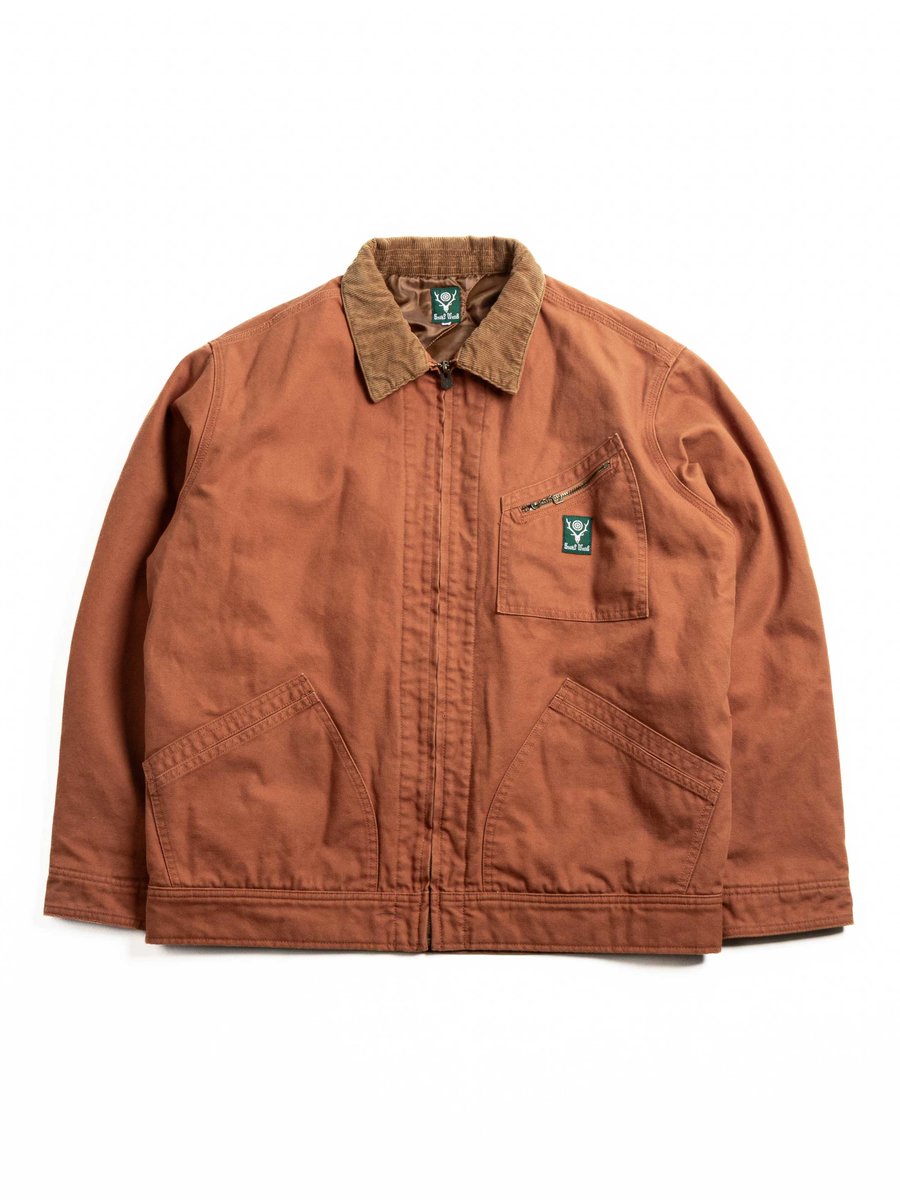 SOUTH2 WEST8 WORK JACKET 11.5OZ CANVAS BRICK