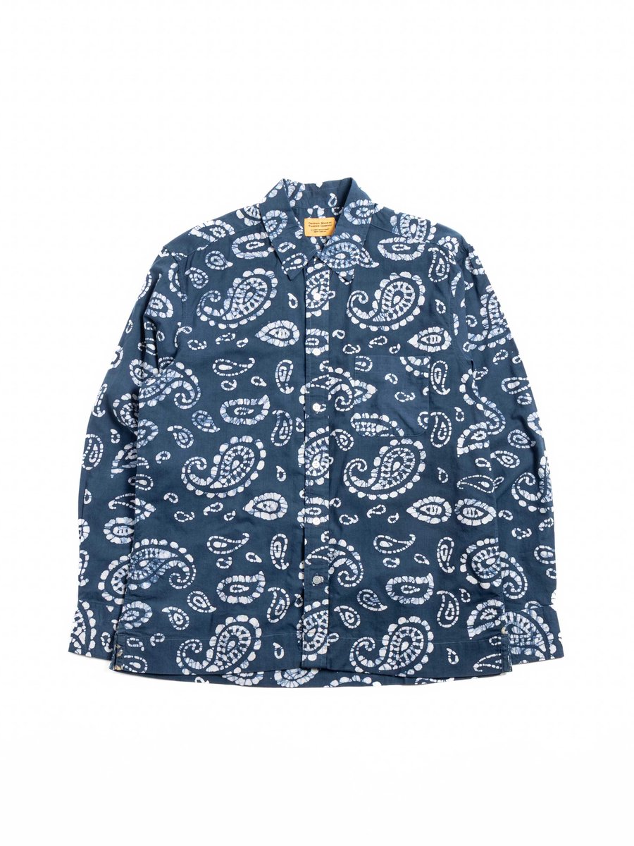 (OM45645.33) STANDARD WEAVE BATIK SHIRT WHITE PRINT