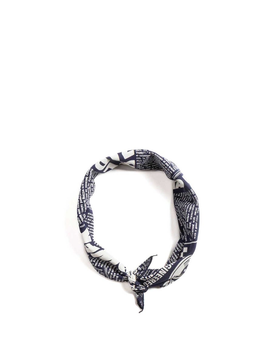 PRINTED BANDANA NEWS NAVY