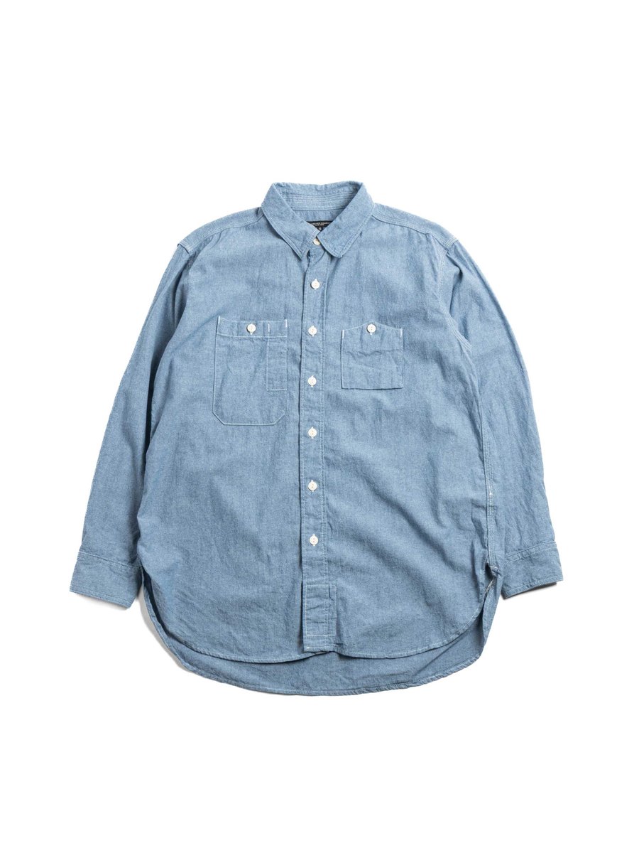WORK SHIRT LIGHT BLUE 4.5oz COTTON CHAMBRAY