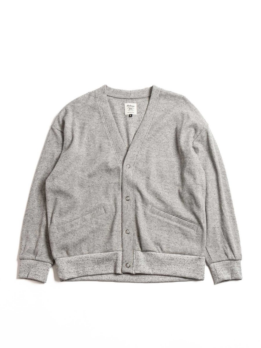 MESH CARDIGAN HEATHER GRAY