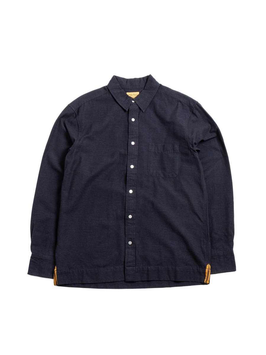 (OM45645.75) 5oz TWIN WEFT CHAMBRAY WEAVE NAVY