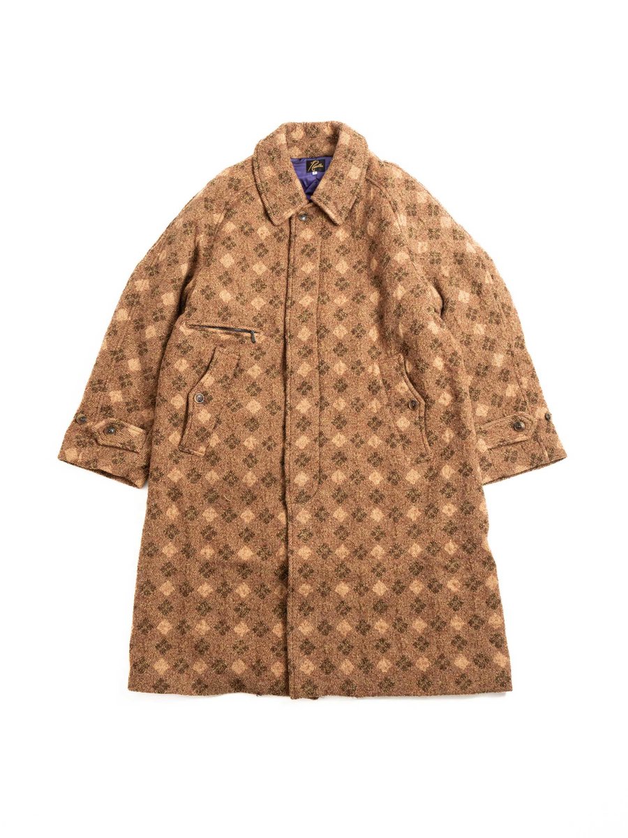 NEEDLES BALCOLLAR COAT W/N ARGYLE JQ BROWN