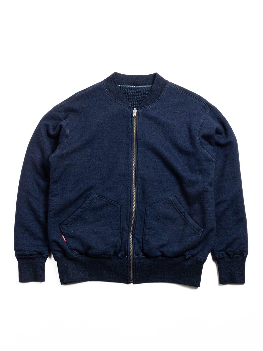 (D8183 STUDIO D&rsquo;ARTISAN INDIGO REVERSIBLE SWEATSHIRT