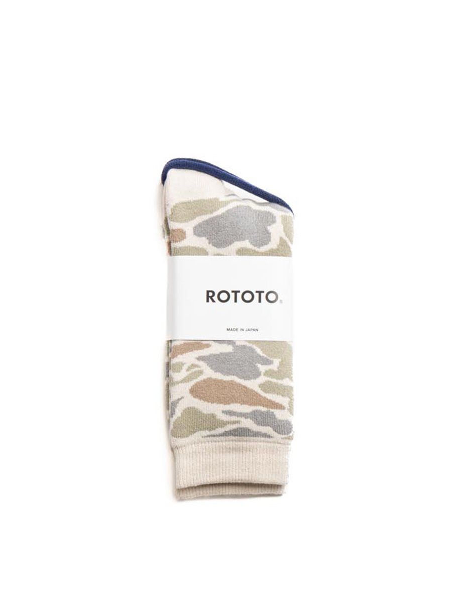 PILE CAMO CREW SOCKS PASTEL