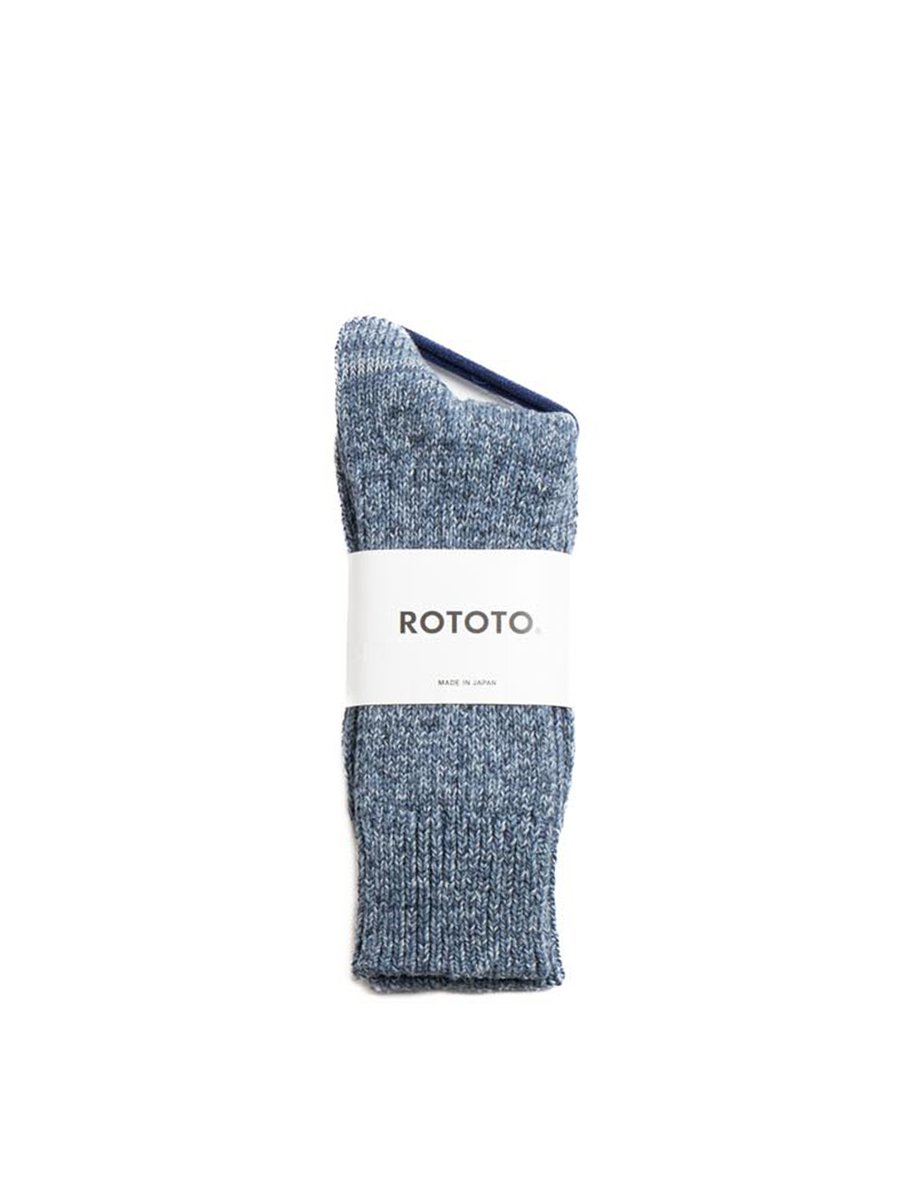 DENIM TONE CREW SOCKS ICE DENIM