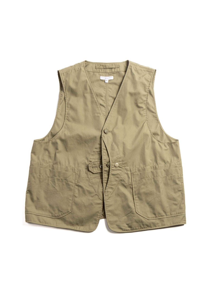 UPLAND VEST KHAKI LT WEIGHT NYCO TWILL 