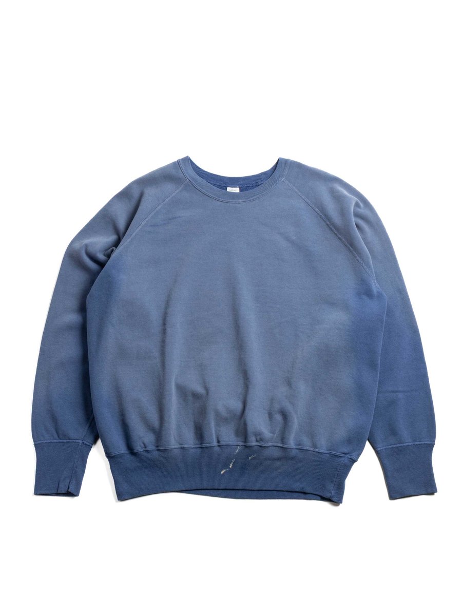 (LOT 461) RAGLAN CREW NECK SW U/W (SUN BURN) BLUE