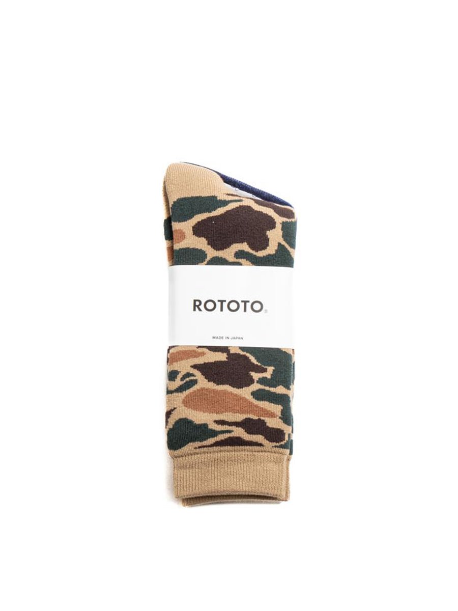 PILE CAMO CREW SOCKS KHAKI